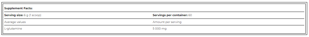 L-GLUTAMINE POWDER DRINK