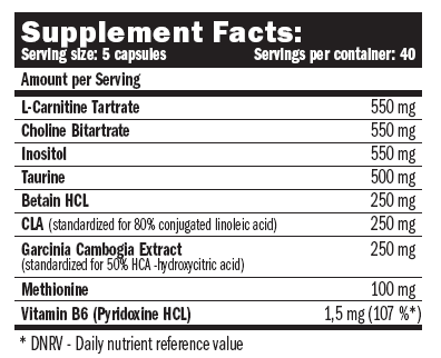 Lipotropic Fat Burner 200cps – Amix Nutrition