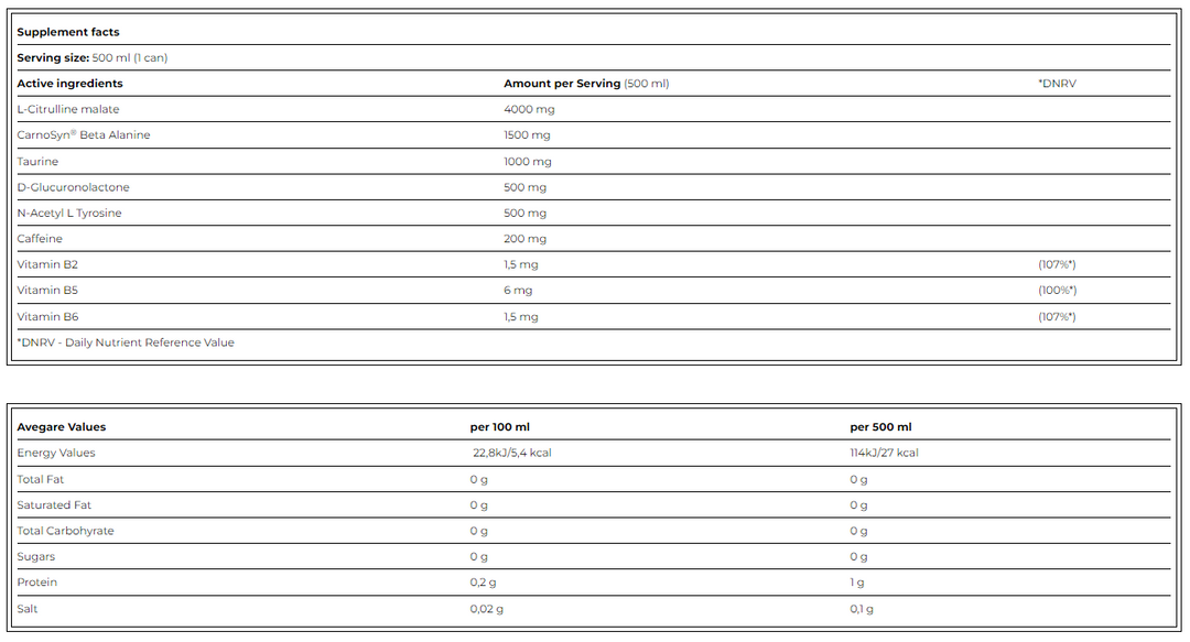 CellUP PreWorkout Drink 500ml