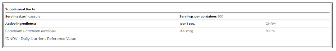 Chromium Picolinate 200mcg