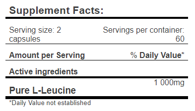 L-Leucine PURE 1000mg